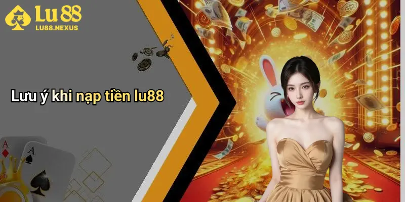 Lưu ý khi nạp tiền lu88