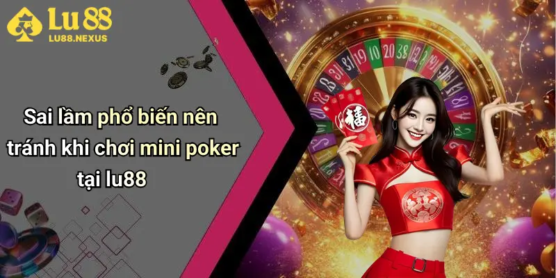 Sai lầm phổ biến nên tránh khi chơi mini poker tại lu88